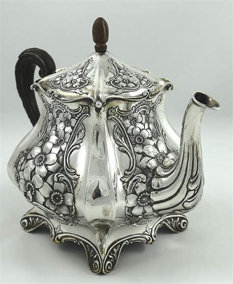 Simons Art Nouveau Sterling Teapot Tea Pots Silver Tea Set Silver