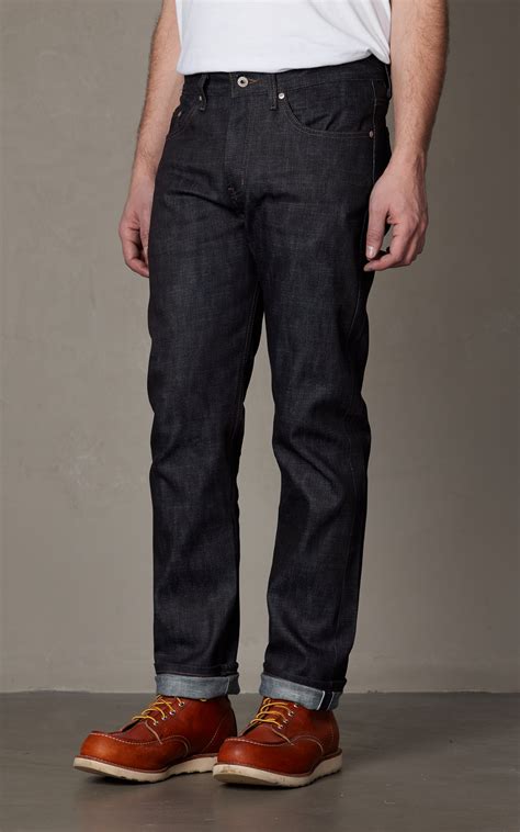 Naked Famous Denim Weird Guy Broken Twill Slub Stretch Selvedge