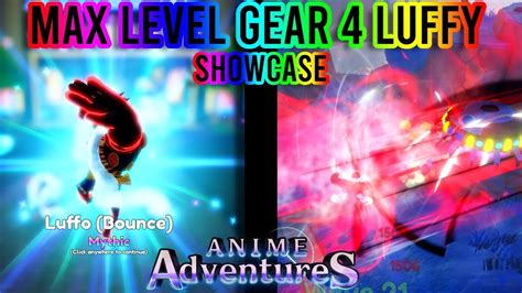 New Mythical Luffo Bounce Showcase In Anime Adventures Youtube