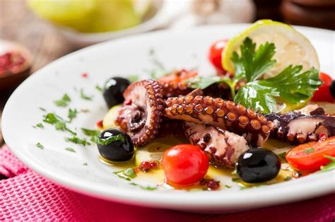 Premium Photo | Octopus salad