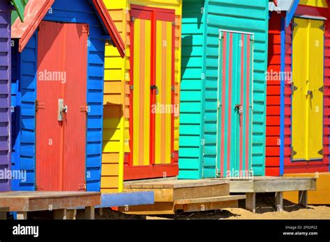 Bright Green Beach Hut High Resolution Stock Photography And Images Alamy