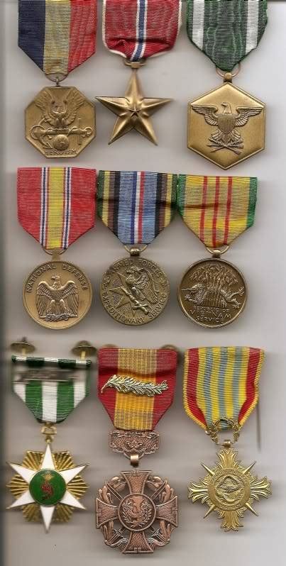 USMC Officer's medals from Vietnam