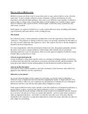 How To Write A Reflective Essay Docx How To Write A Reflective Essay