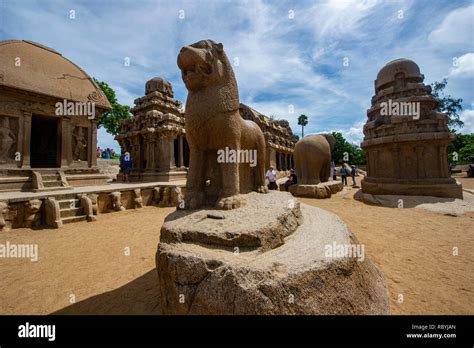 Group of Monuments at Mahabalipuram Stock Photo - Alamy