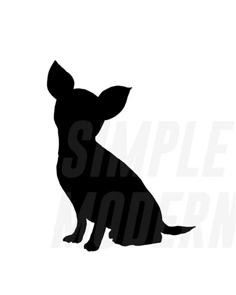 Chihuahua Silhouette SVG - Simple Modern SVG