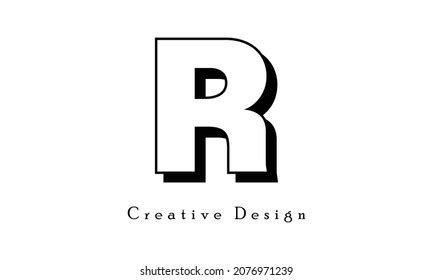 Letter R Fonts Style Logo Design Stock Vector (Royalty Free) 2076971239 ...