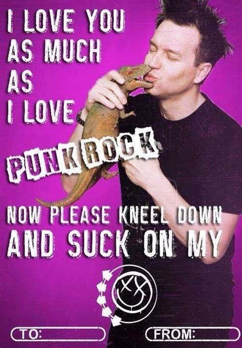 Valentine Day Cards Valentines Pickup Lines Feb 14 Blink 182 Pop Punk Punk Rock Singers