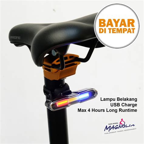 Lampu Belakang Sepeda Sepedah Led Sepeda Yang Bisa Di Cas Anti Air