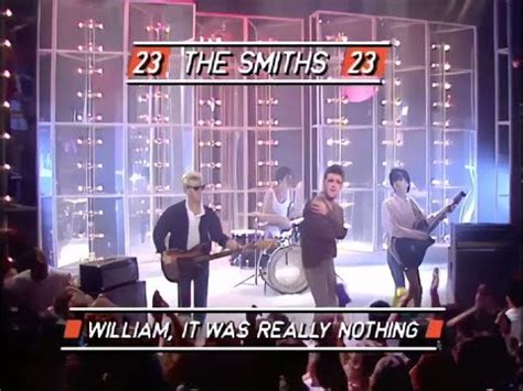 The Smiths William It Was Really Nothing Totp Youtube