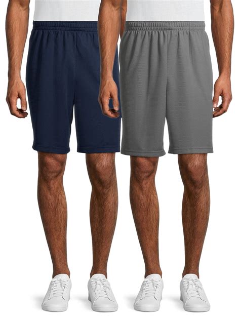 Athletic Works Mens And Big Mens 9 Dazzle Shorts 2 Pack Up To Size