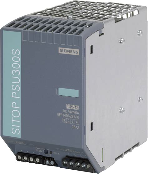 Siemens SITOP PSU300S 24 V 20 A DIN Rail Netvoeding 24 V DC 20 A 480 W