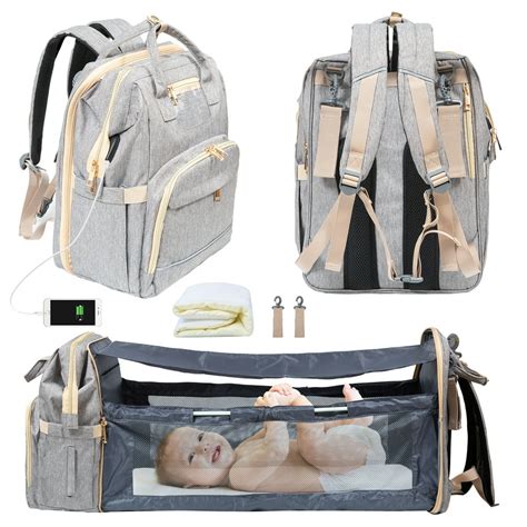 Wisewater Diaper Bag Backpack With Changing Station Unisex Baby Travel