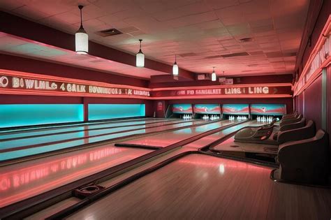 Premium Photo | Retro Bowling Alley