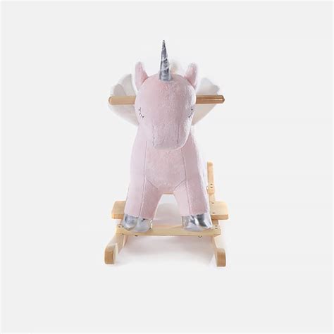 Pink Upholstery Kids Rocking Chair Animal Design Homary Uk