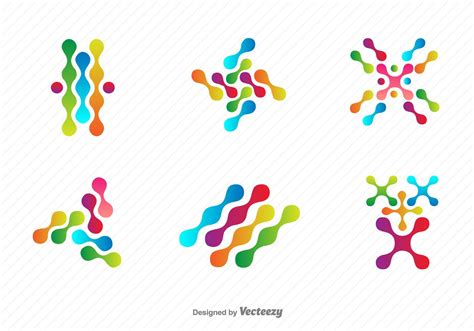 Nanotechnology Vector Symbols Set 109613 Vector Art At Vecteezy