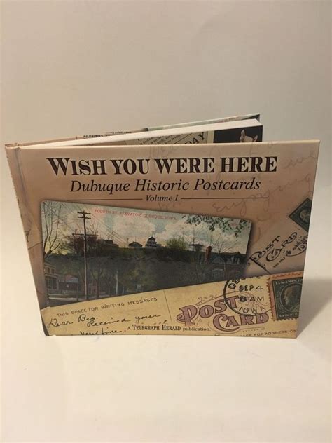 2004 First Edition Book Wish You Were Here Dubuque Historic Postcards