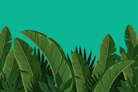 Tropical leaves background | Free Vector