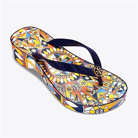 Tory Burch Shoes New Tory Burch Cut Out Wedge Flip Flop Poshmark