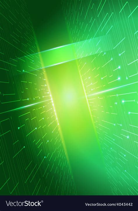 Abstract Technology Green Background Royalty Free Vector