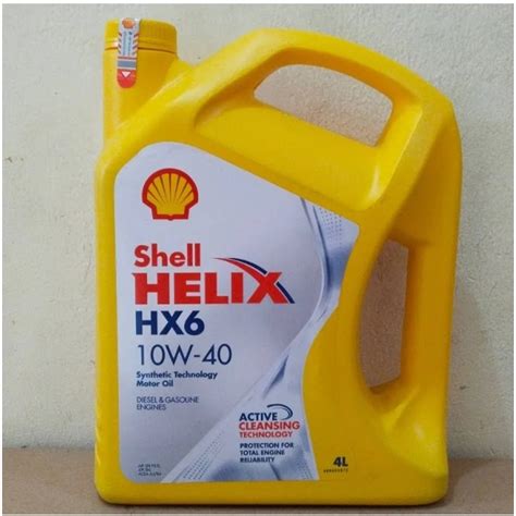 Jual Oli Shell Helix HX6 10W 40 4 Liter Kemasan Galon Shopee Indonesia