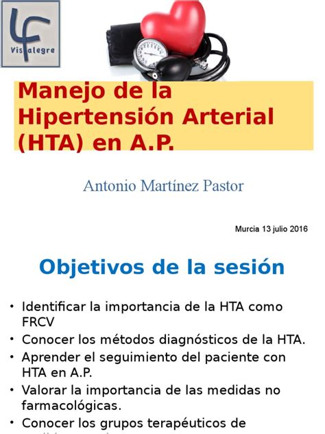 Manejo De La Hipertensión Arterial En El Centro De Salud Hipertensión Medicina Interna