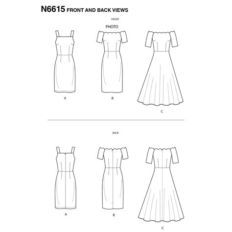 New Look Sewing Pattern N6615 Misses Dresses Sewing Patterns My