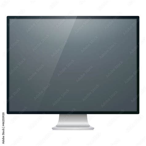 Pc Monitor Vector Illustration Stock Vector Adobe Stock