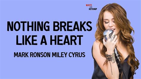 Mark Ronson Nothing Breaks Like A Heart Ft Miley Cyrus YouTube