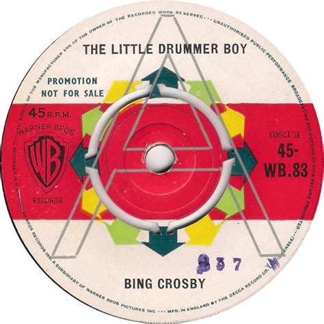 Bing Crosby – The Little Drummer Boy (1963, Vinyl) - Discogs