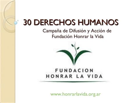 30 Derechos Humanos Para Todos Ppt