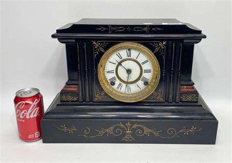 Antique Cast Iron Ansonia Mantel Clock Dixon S Auction At Crumpton