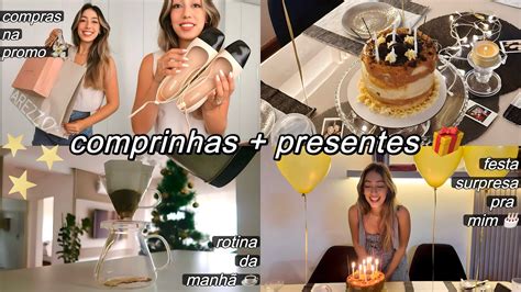 COMPRINHAS RECEBIDOS FESTA SURPRESA de ANIVERSÁRIO Vlog por Cacá