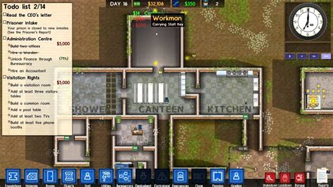 Prison Architect Episode 4 Building The Visitation Room And Common Room