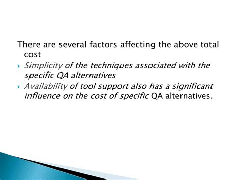 Comparing Software Quality Assurance Techniques And Activities PPT