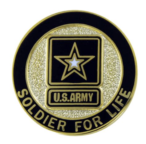 Lapel Pin Army Veteran Soldier For Life