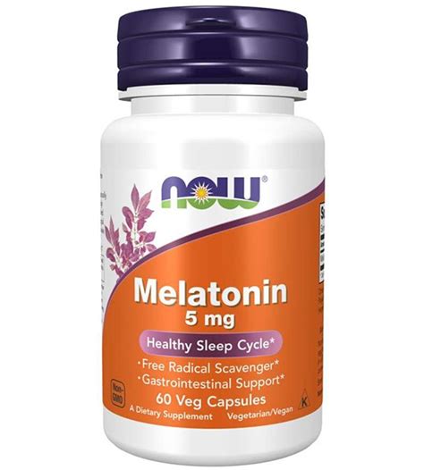 NOW Melatonin 5 mg (60 капс) купити мелатонін і сон в Києві та Україні ...