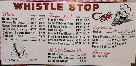 Online Menu of Whistle Stop Cafe Restaurant, Columbus, Montana, 59019 ...