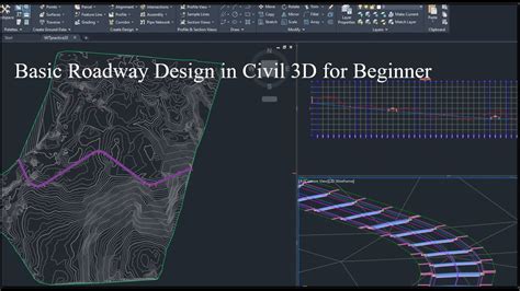 Basic Roadway Design In Civil 3D For Beginner Autodesk Civil 3d