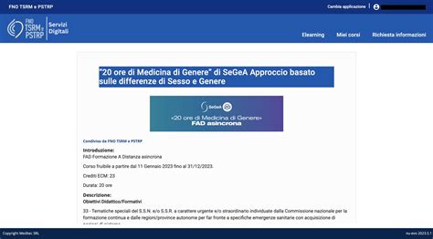 Corso Fad Ecm Ore Di Medicina Di Genere Di Segea Approccio