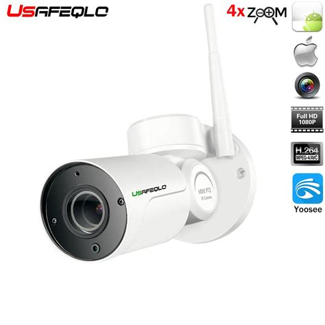 1080P IP PTZ Bullet Cámara Full HD 4X Zoom óptico IP66 impermeable