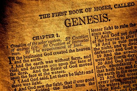 Genesis 1 Bible Verse Stock Photo Image Of Font Genesis 7577874