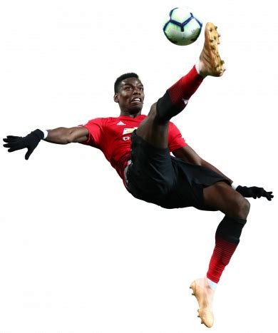 Paul Pogba Manchester United Football Render Footyrenders