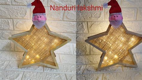 Christmas Star Decoration How To Make Christmas Star Made With Jute