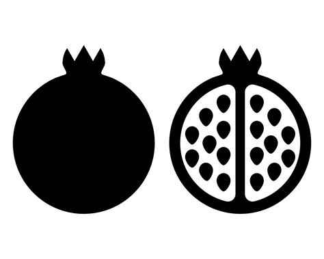 Pomegranate Vector Icon Vector Art At Vecteezy