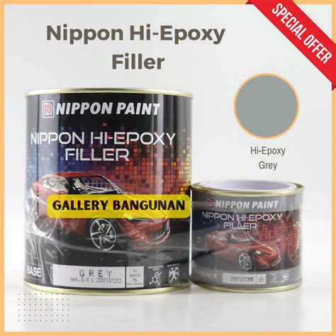 Jual Nippon Hi Epoxy Filler Base Grey Hardener Cat Dasar Anti Karat