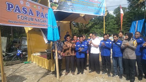 Semen Padang KAN Luki Resmikan Pasar Pagi Forum Nagari Padang Besi