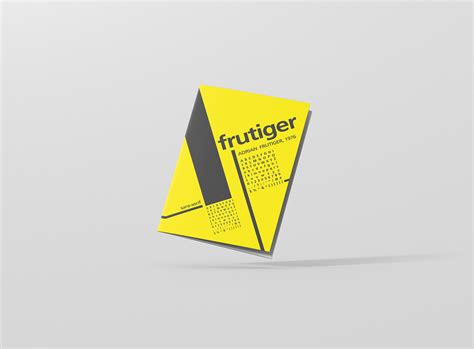 Frutiger Font Family - Leaflet Design on Behance