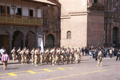 Soldiers March in Formation Editorial Stock Image - Image of military ...