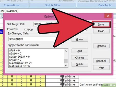 Formas De Usar Solver En Excel Wikihow