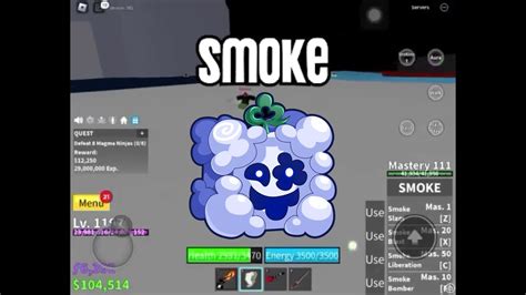 Smoke Fruit Showcase Blox Fruits Youtube